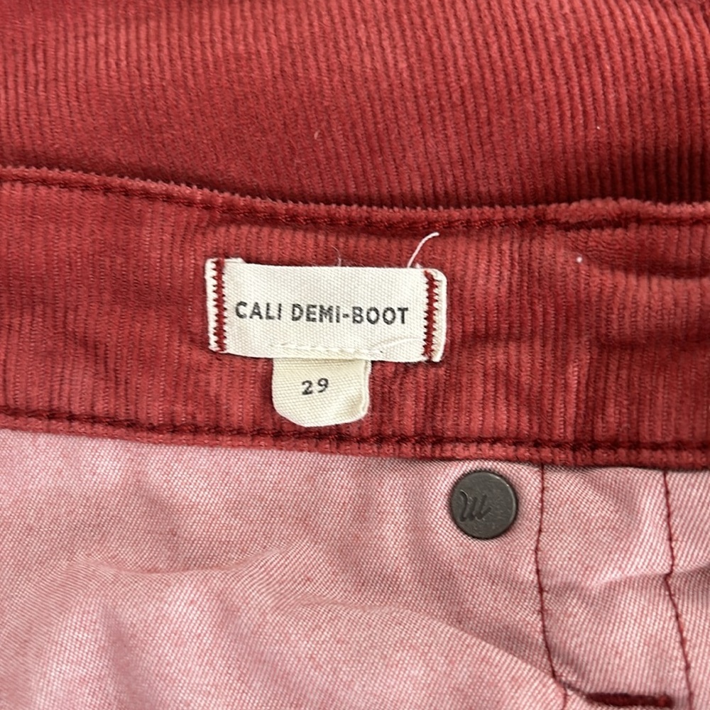 Madewell Red Boot Cut Pants - Picture 6 of 7